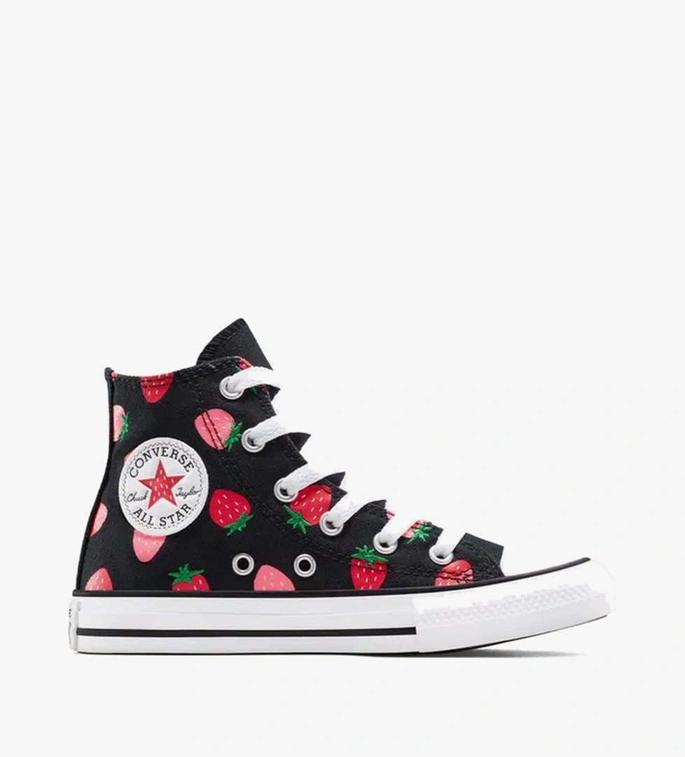 Converse Chuck Taylor All Star Strawberries Çocuk Siyah Sneaker