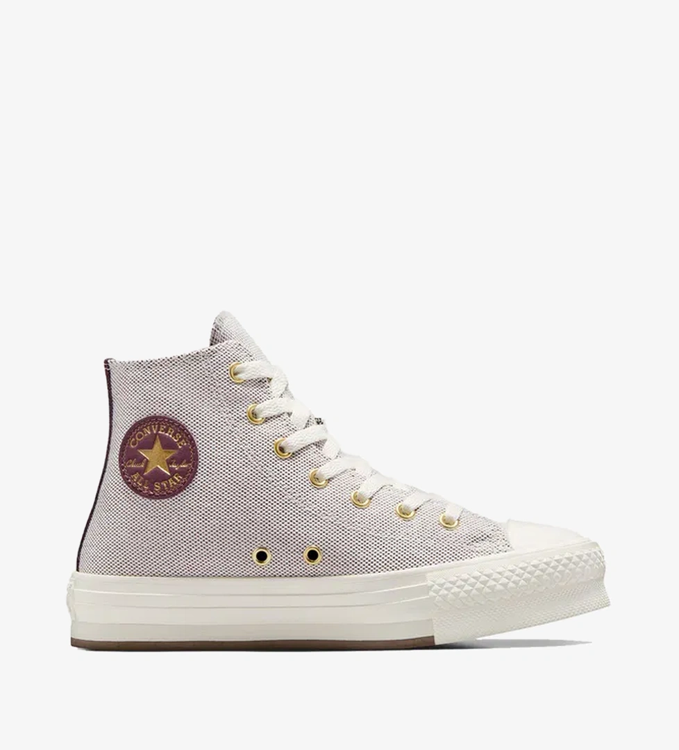 Converse Chuck Taylor All Star Eva Lift Kadın Bordo Sneaker - Görsel 1