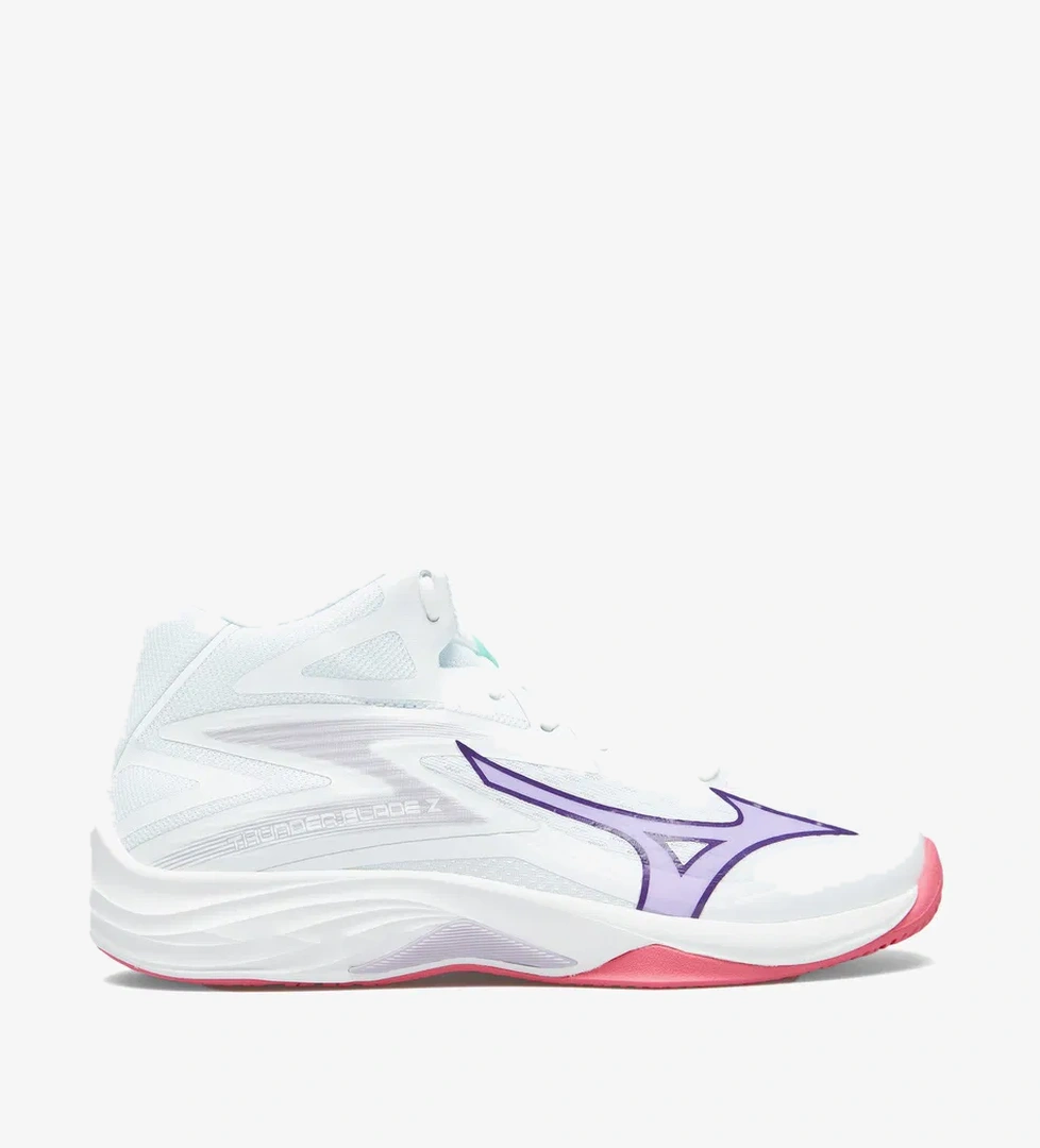 Mizuno Thunder Blade Z Mid Kadın Beyaz Voleybol Ayakkabısı - Görsel 1