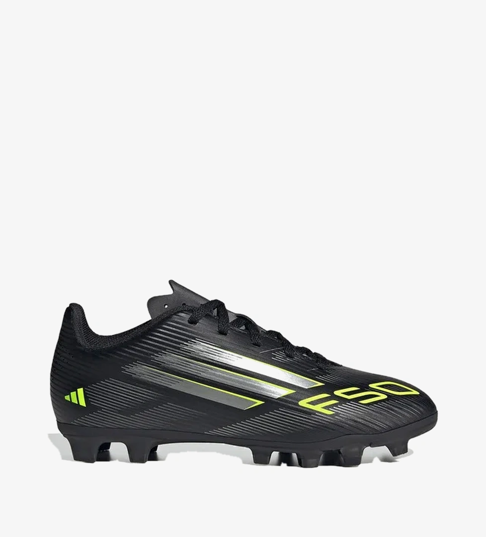 adidas F50 Club Firm-Multi Ground Çocuk Siyah Çim Saha Kramponu