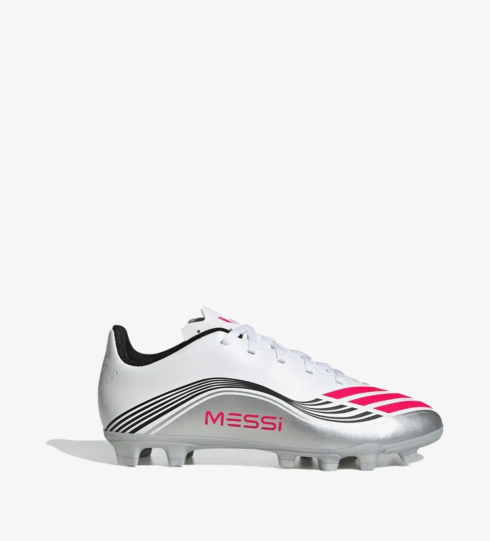 adidas F50 Messi Club Firm-Multi Ground Çocuk Beyaz Çim Saha Kramponu - Görsel 1