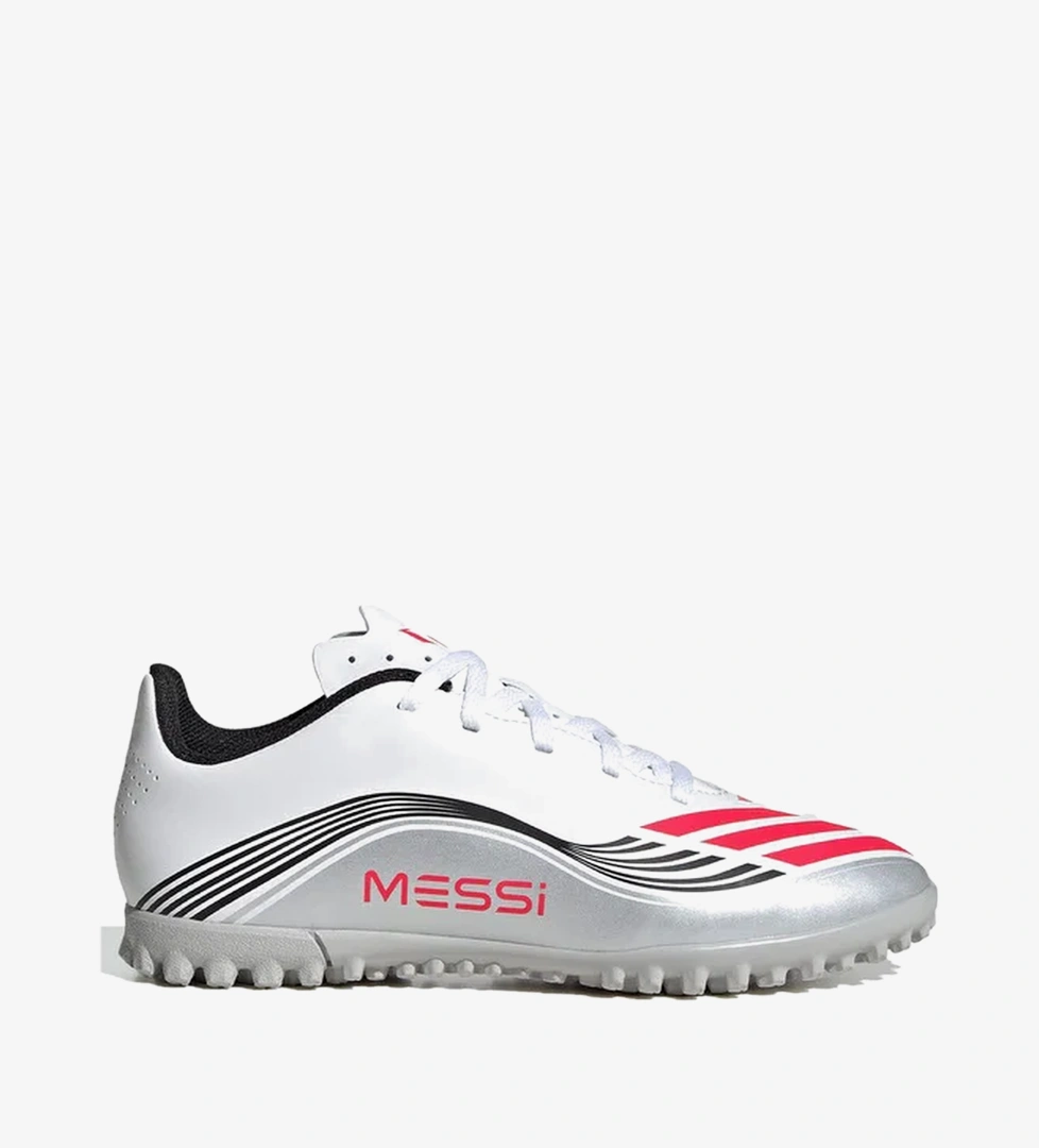 adidas F50 Messi Club Çocuk Beyaz Halı Saha Kramponu