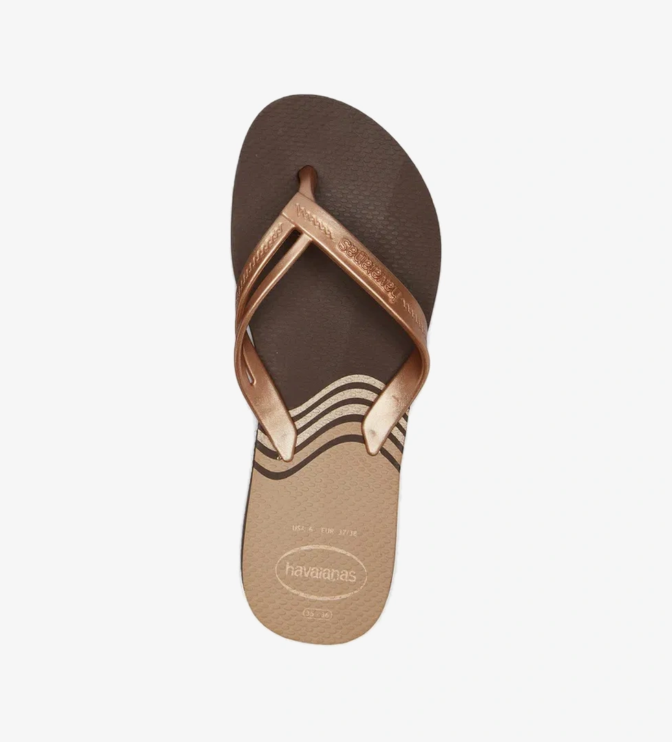 Havainas Hav. Elegance Print Unisex Kahverengi Terlik - Görsel 1