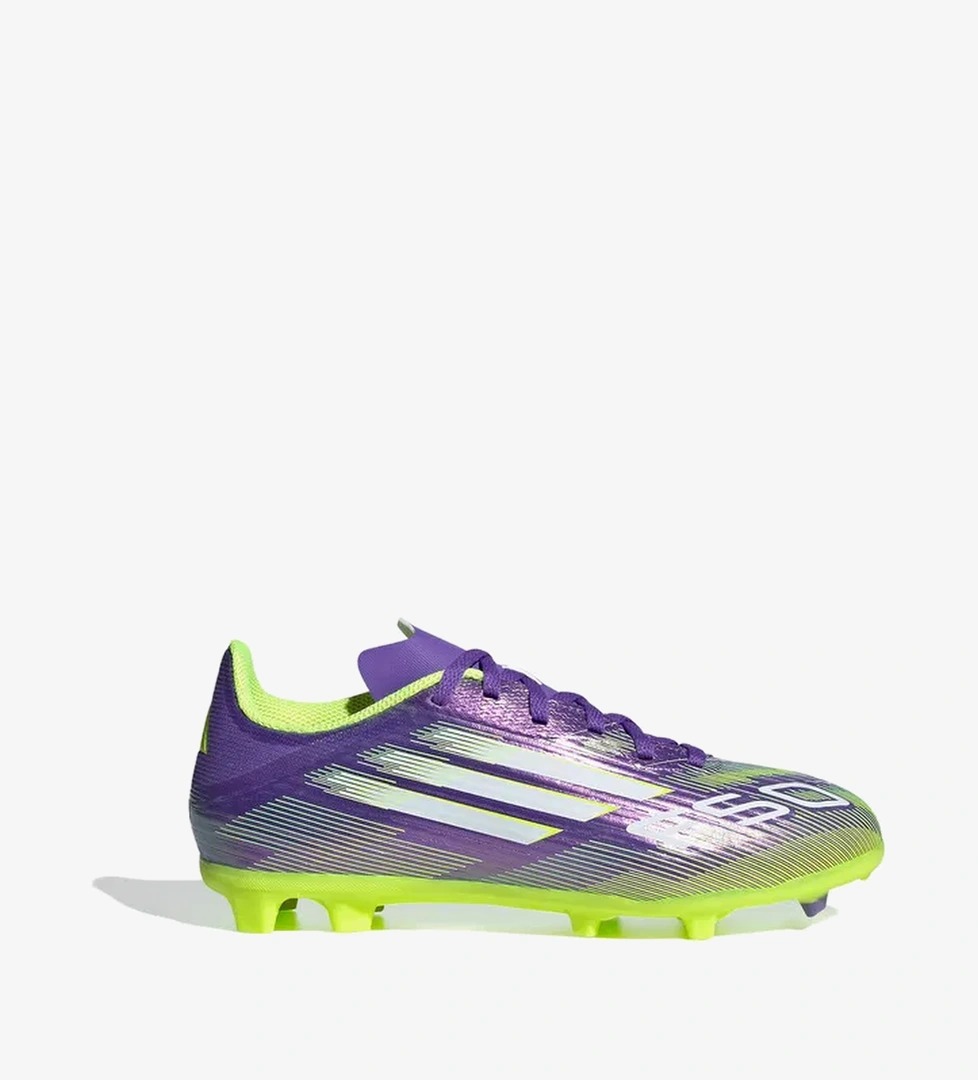 adidas F50 League Firm-Multi Ground Çocuk Mor Çim Saha Kramponu - Görsel 1