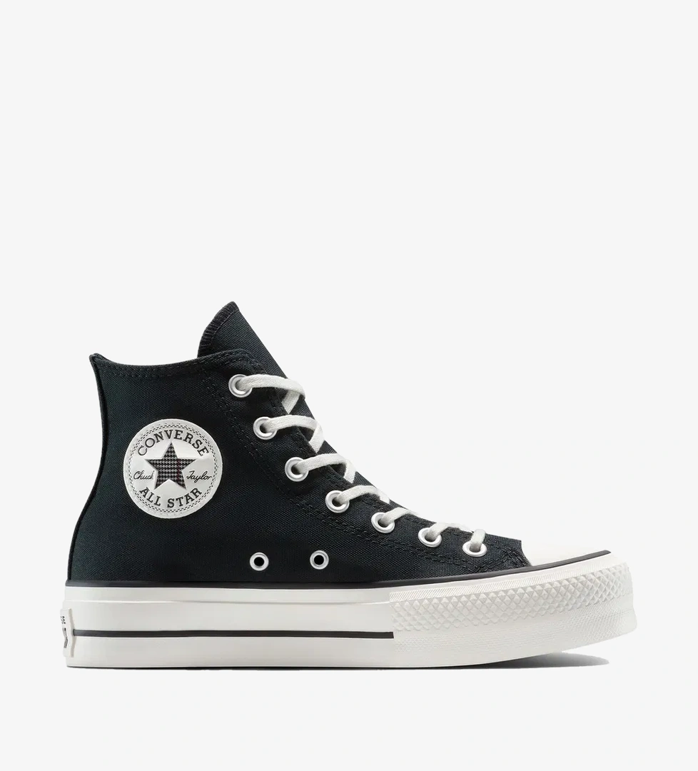 Converse Chuck Taylor All Star Lift Platform Floral Kadın Siyah Sneaker