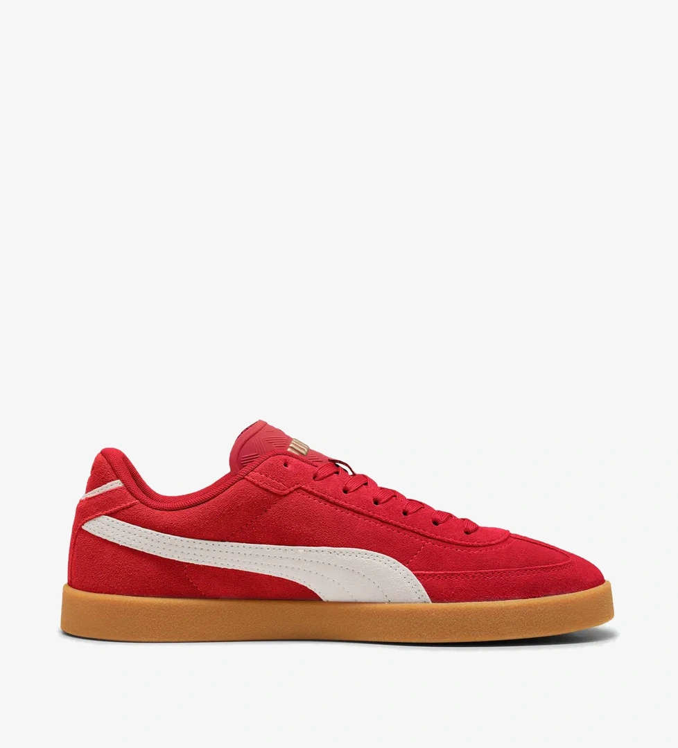 Puma Club II Era Suede Erkek Kırmızı Spor Ayakkabı - Görsel 1
