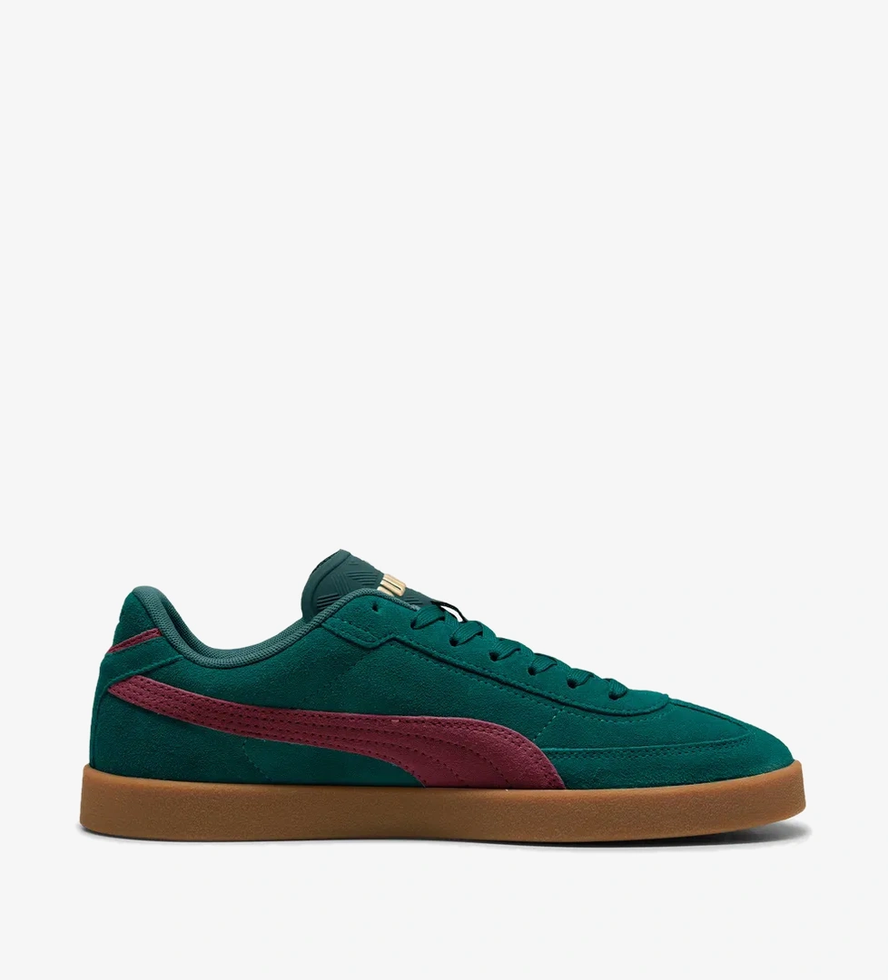 Puma Club II Era Suede Kadın Yeşil Spor Ayakkabı - Görsel 1