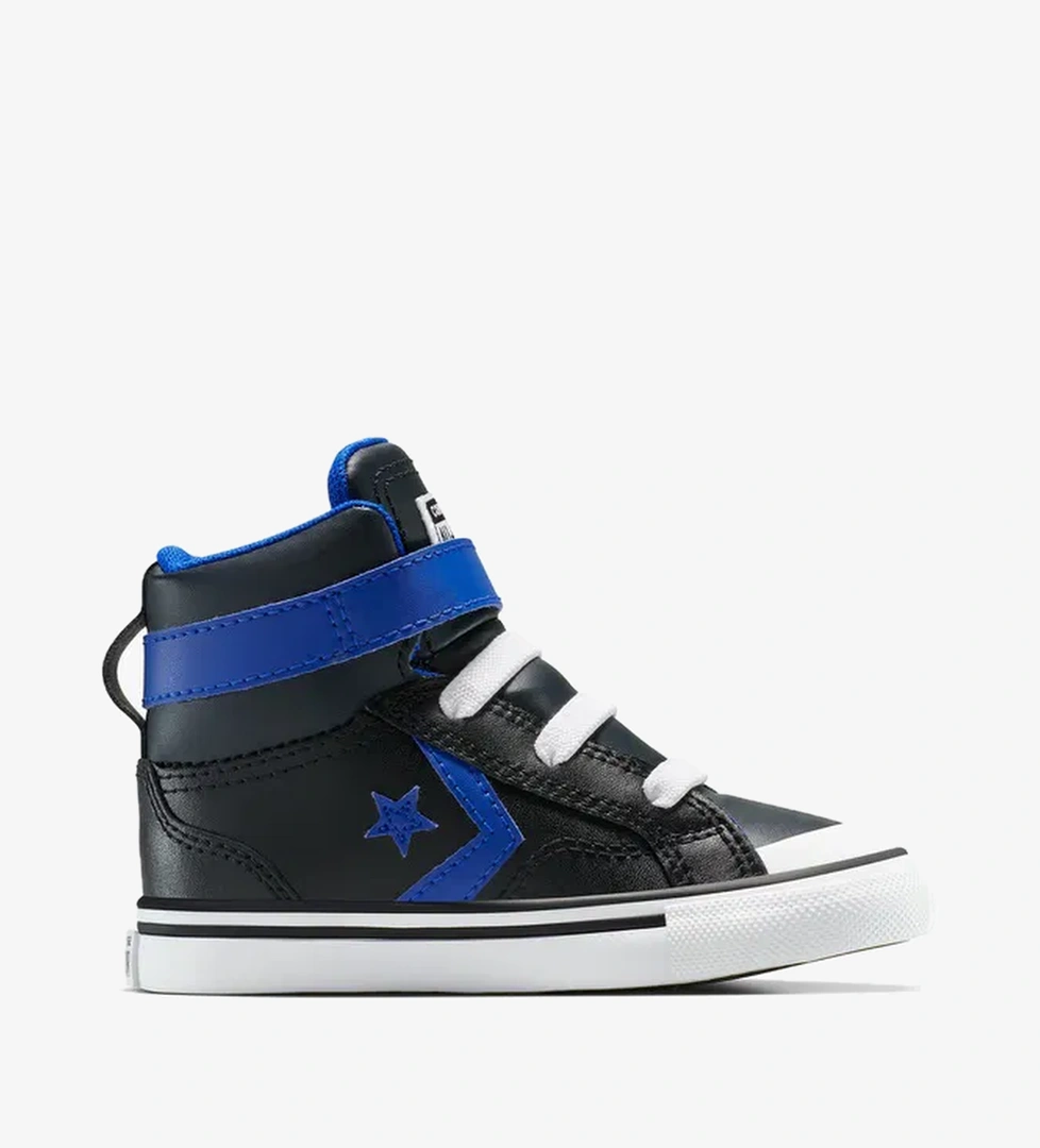 Converse Pro Blaze Strap Leather Easy On Çocuk Siyah Sneaker - Görsel 1