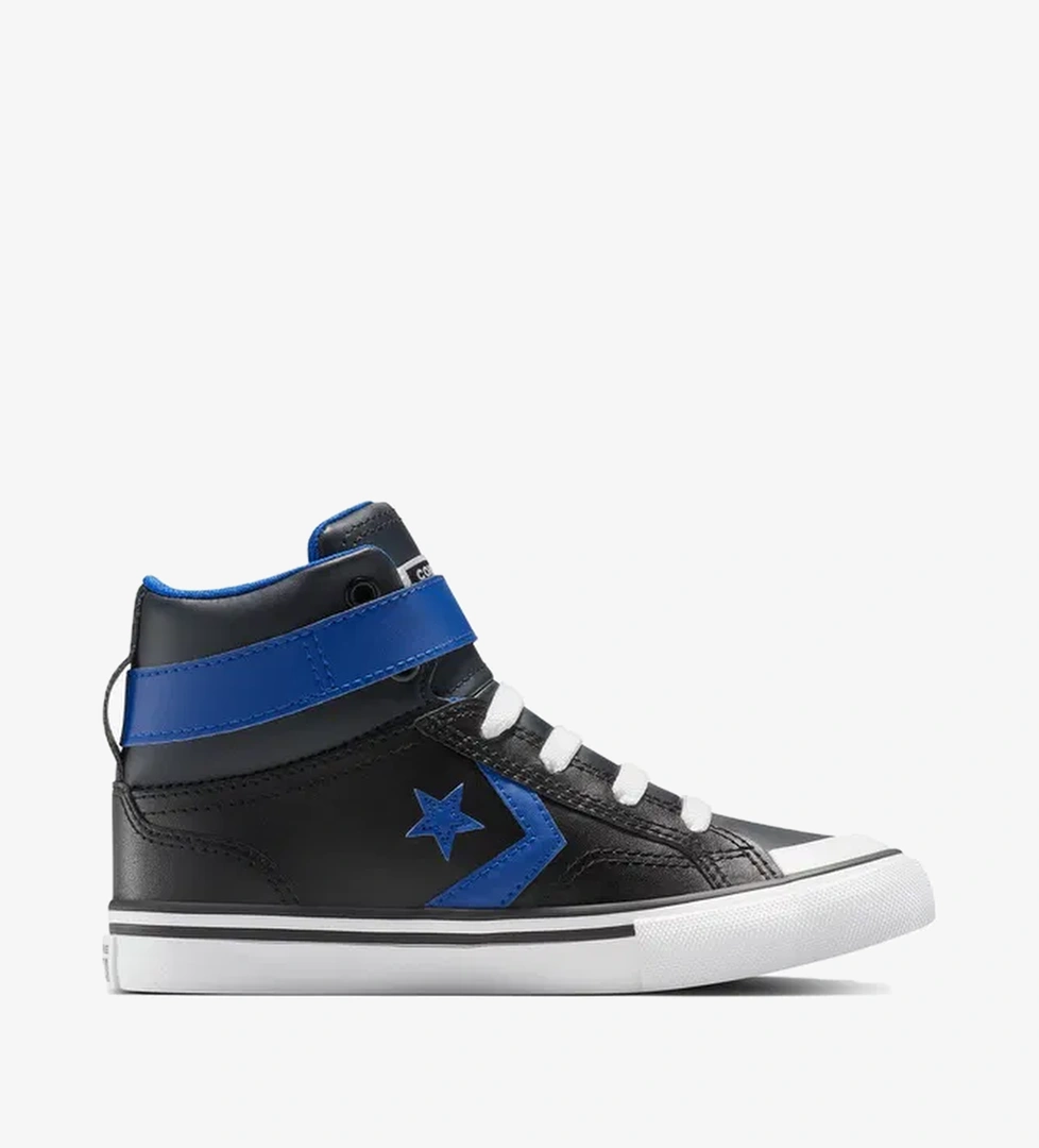 Converse Pro Blaze Strap Leather Easy On Çocuk Siyah Sneaker