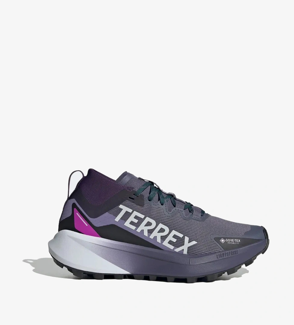 adidas Terrex Agravic Gore-Tex Kadın Mor Koşu Ayakkabısı - Görsel 1
