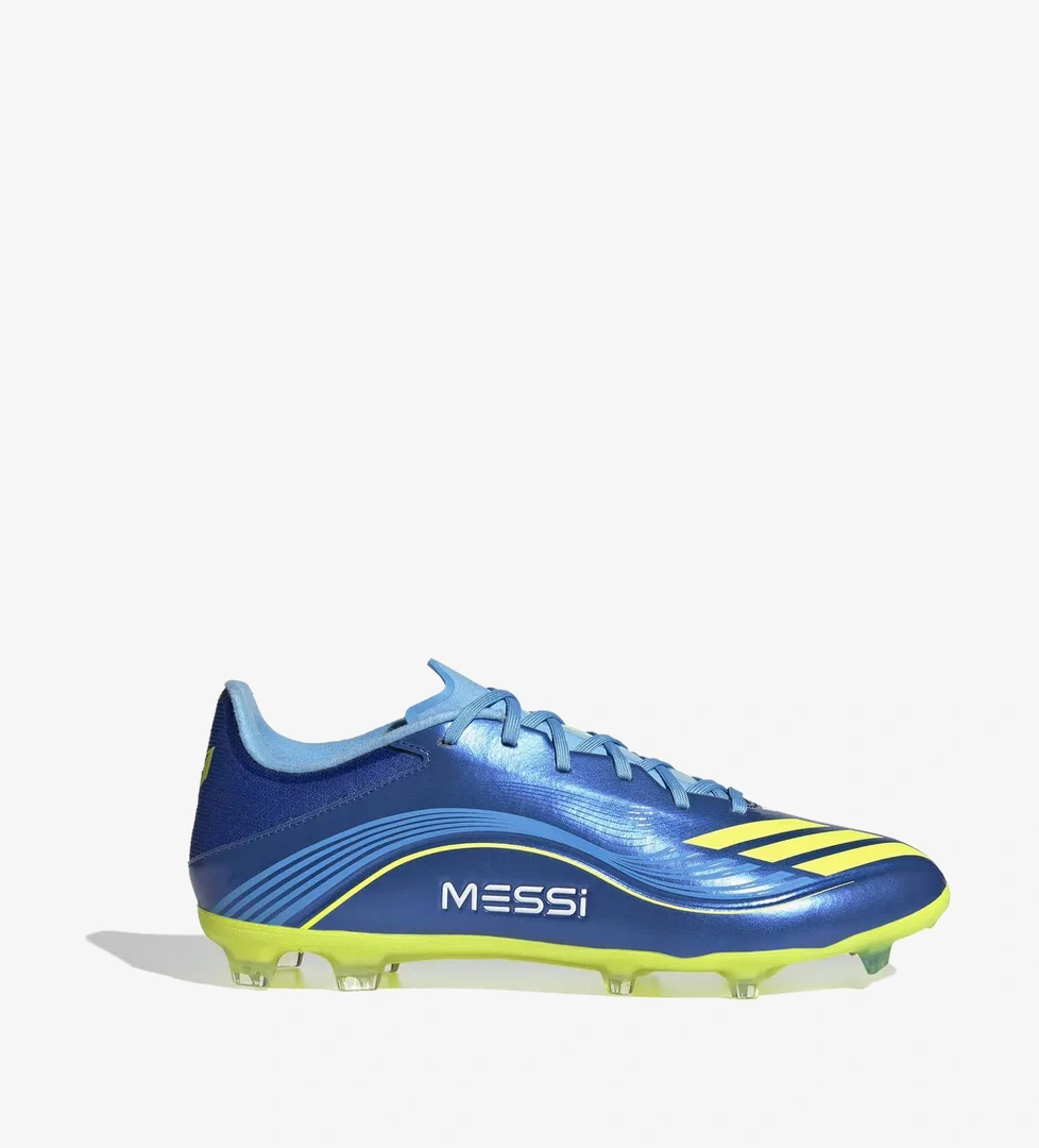 adidas F50 Messi League Firm-Multi Ground Erkek Mavi Çim Saha Kramponu - Görsel 1