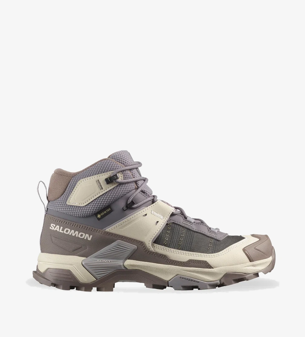 Salomon X Ultra 5 Mid Gore-Tex Kadın Gri Bot