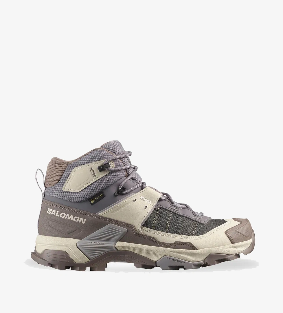 Salomon Salomon X Ultra 5 Mid Gore-Tex Kadın Gri Bot model görseli