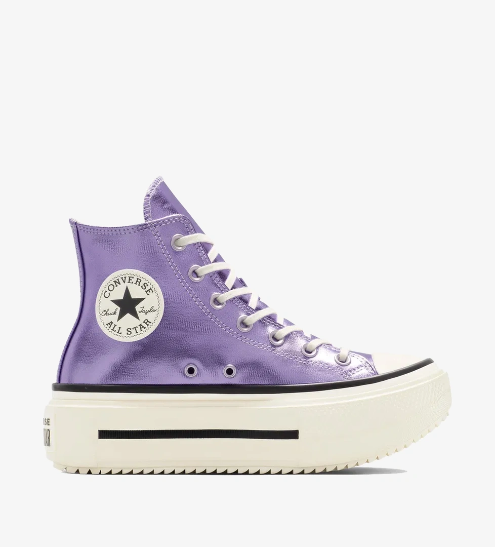 Converse Chuck Taylor All Star Lift Double Stack Unisex Mor Sneaker - Görsel 1