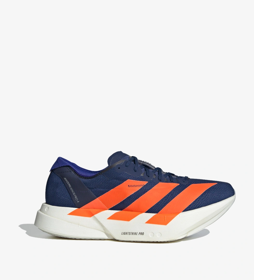 Adidas adidas Adizero Adios Pro 4 Erkek Mavi Koşu Ayakkabısı model görseli