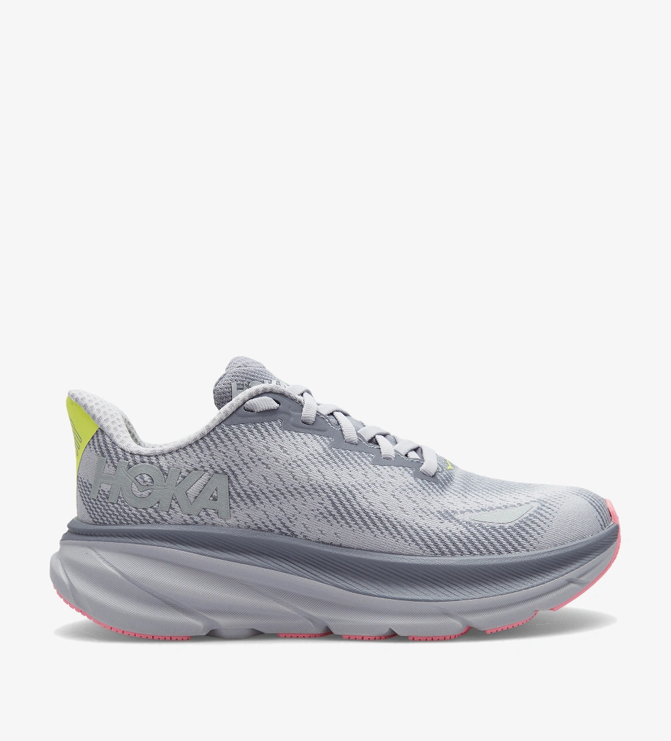 Hoka Clifton 9 Gore-Tex Kadın Gri Koşu Ayakkabısı