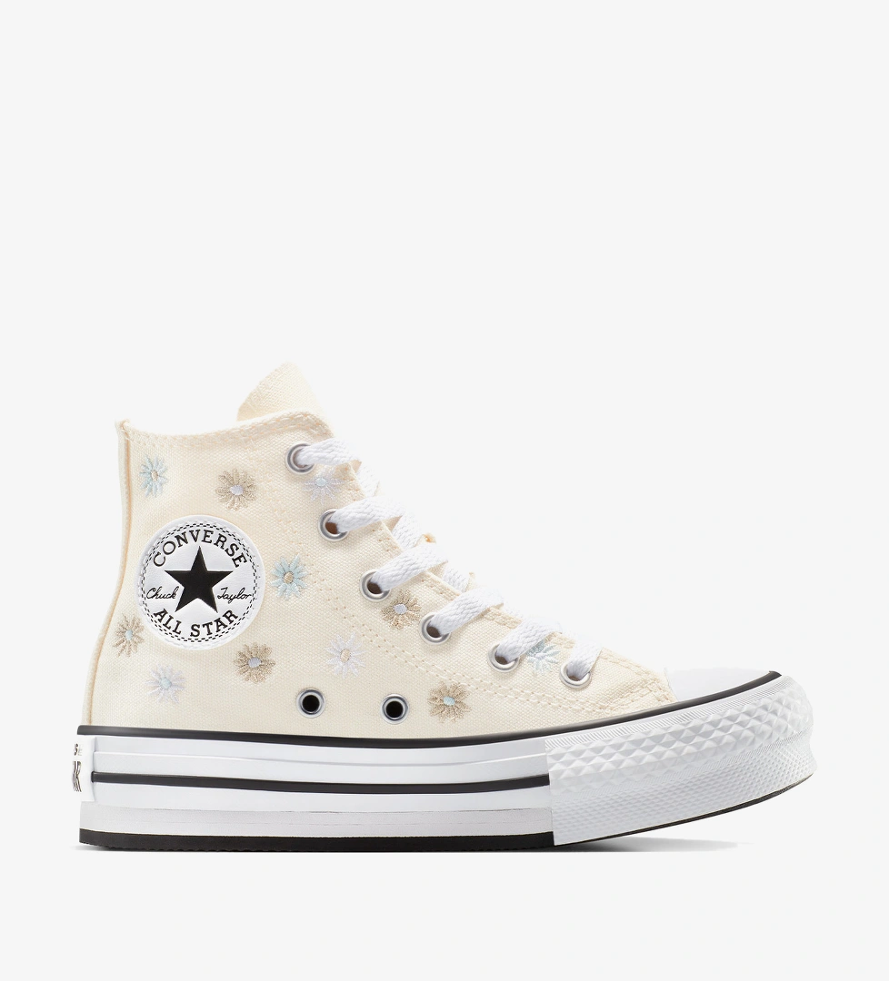 Converse Converse Chuck Taylor All Star Eva Lift Platform Florals Çocuk Krem Sneaker | Intersport Krem - 1. görsel