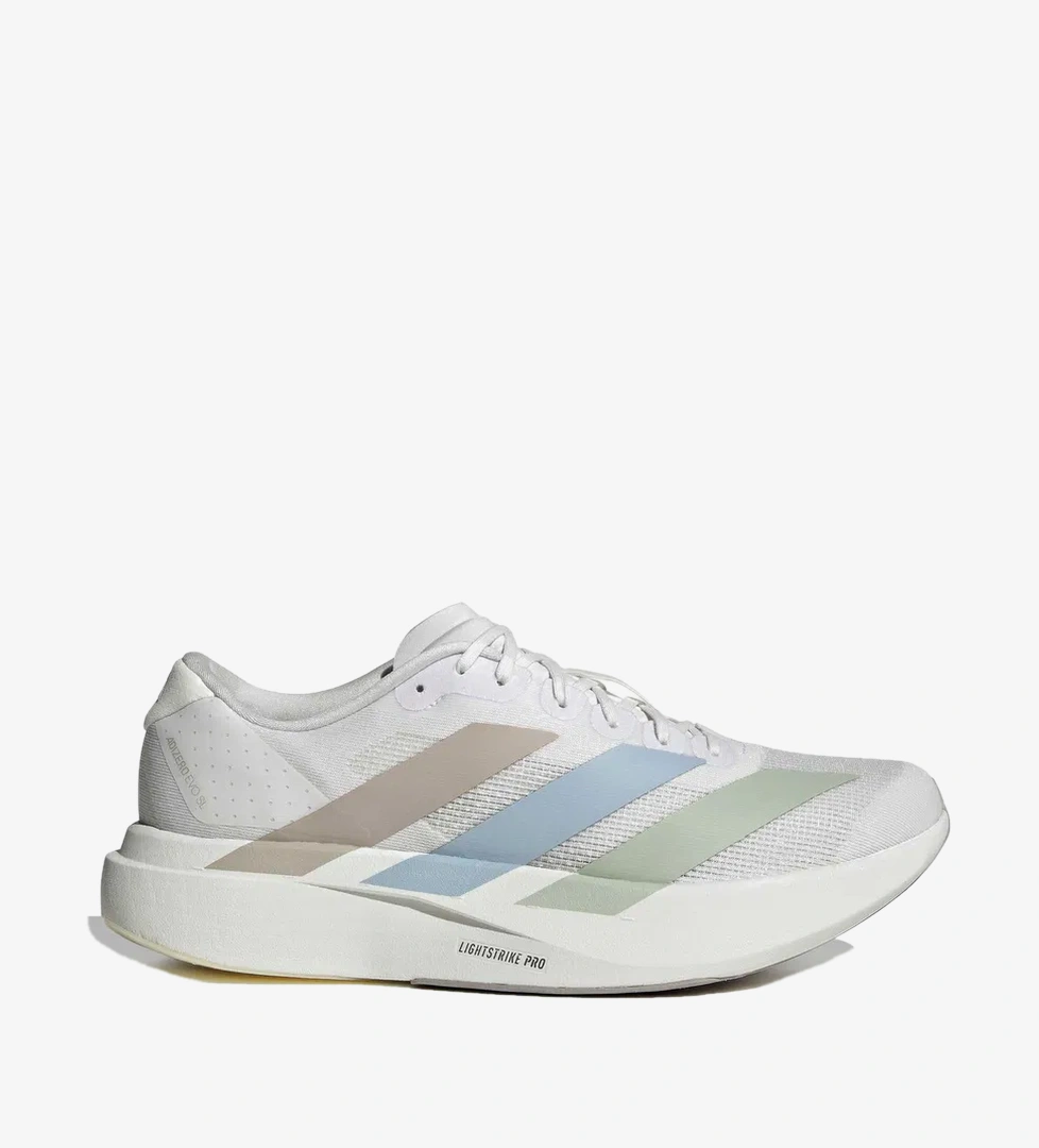 adidas Adizero Evo Sl Erkek Beyaz Koşu Ayakkabısı
