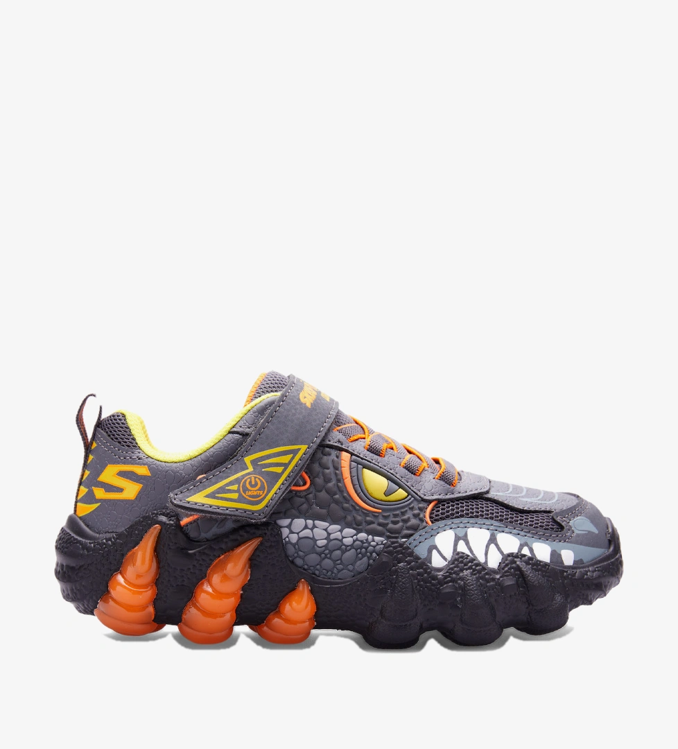 Skechers Skech-O-Saurus Lights 2.0 Çocuk Gri Spor Ayakkabı