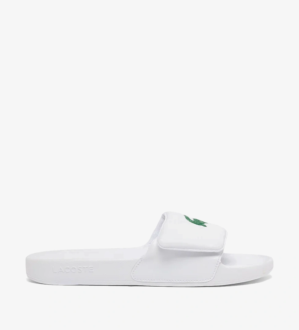 Lacoste Serve Slide 0.0 Strap Erkek Beyaz Terlik