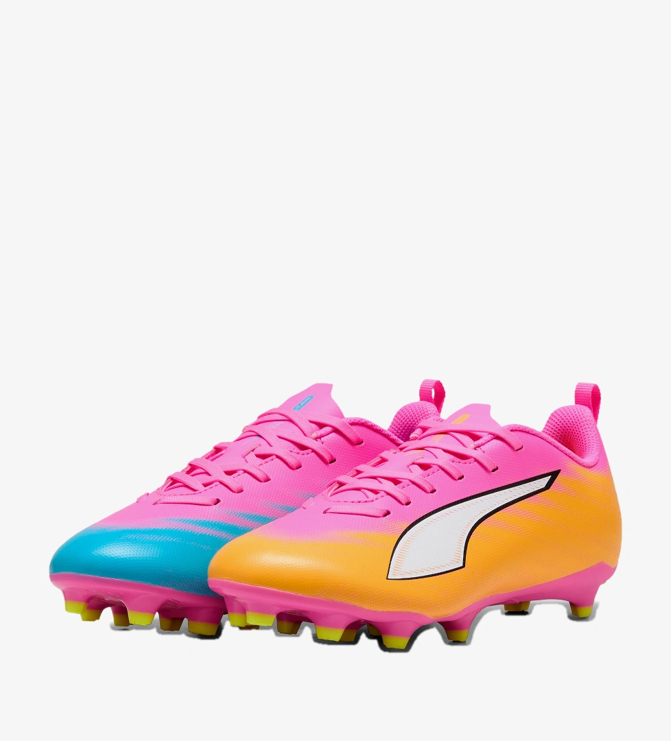 Puma Ultra 6 Play Fg/Ag Çocuk Pembe Çim Saha Kramponu