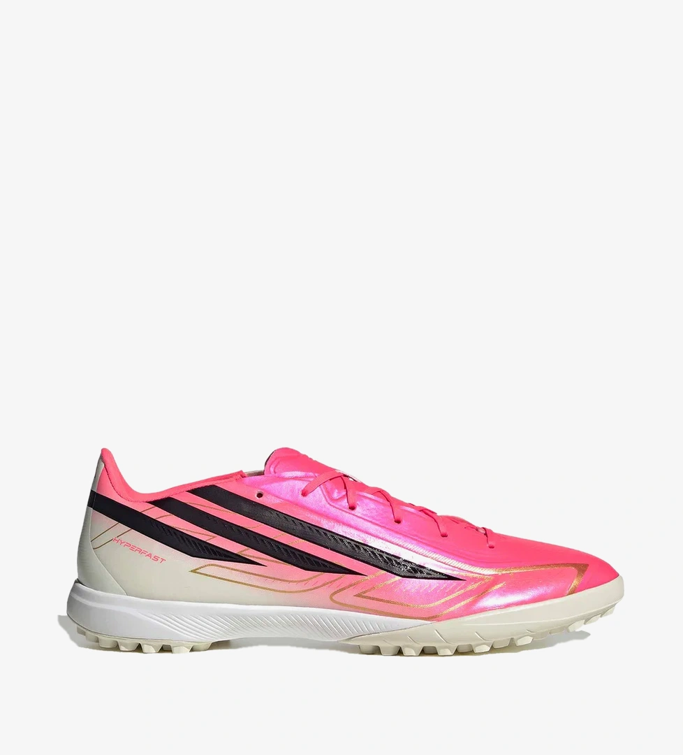 adidas F50 Hyperfast League Erkek Pembe Halı Saha Kramponu