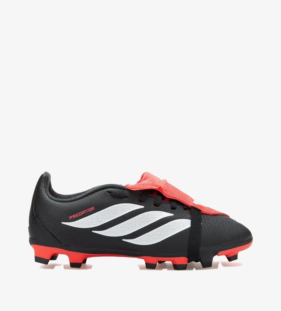 adidas Predator Club Fold-Over Tongue Çocuk Siyah Çim Saha/Çoklu Zemin Kramponu