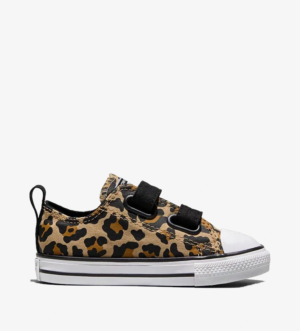 Converse Chuck Taylor All Star Çocuk Easy-On Desenli Kahverengi Sneaker