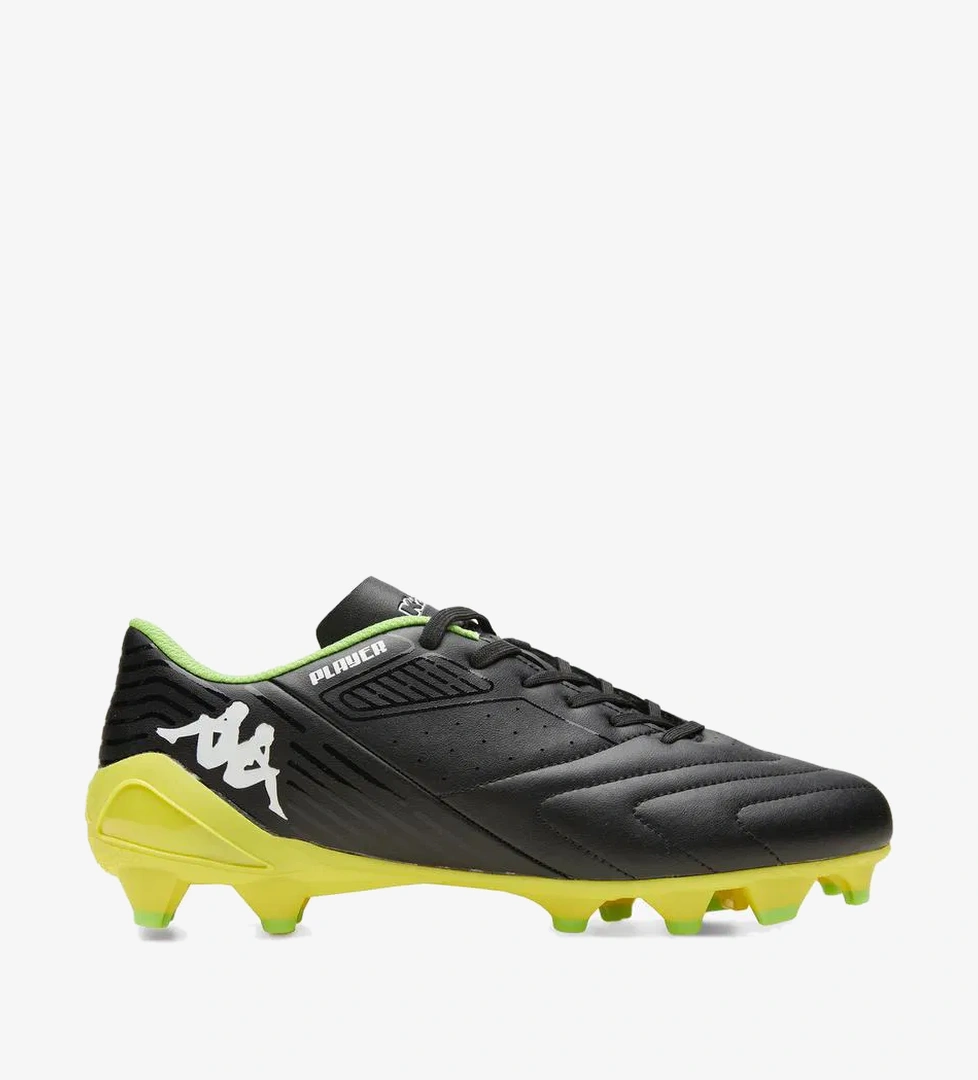 Kappa Kappa Player Base Fg Erkek Siyah Çim Saha Kramponu Futbol Ayakkabıları | Intersport Siyah - 1. görsel