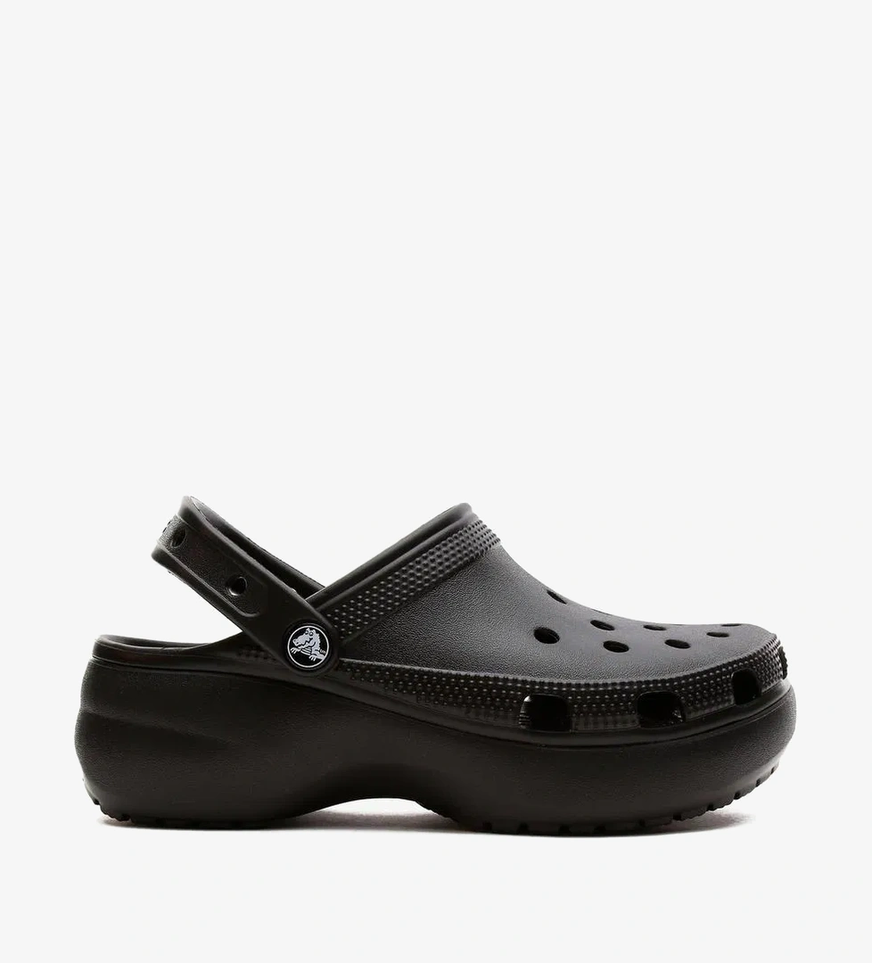 Crocs Classic Platform Clog Kadın Siyah Günlük Terlik