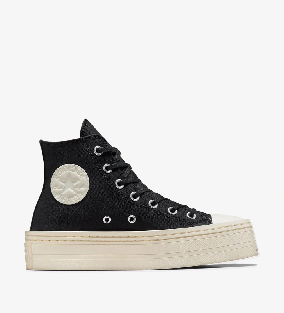 Converse Chuck Taylor All Star Modern Lift Platform Canvas Kadın Siyah Sneaker