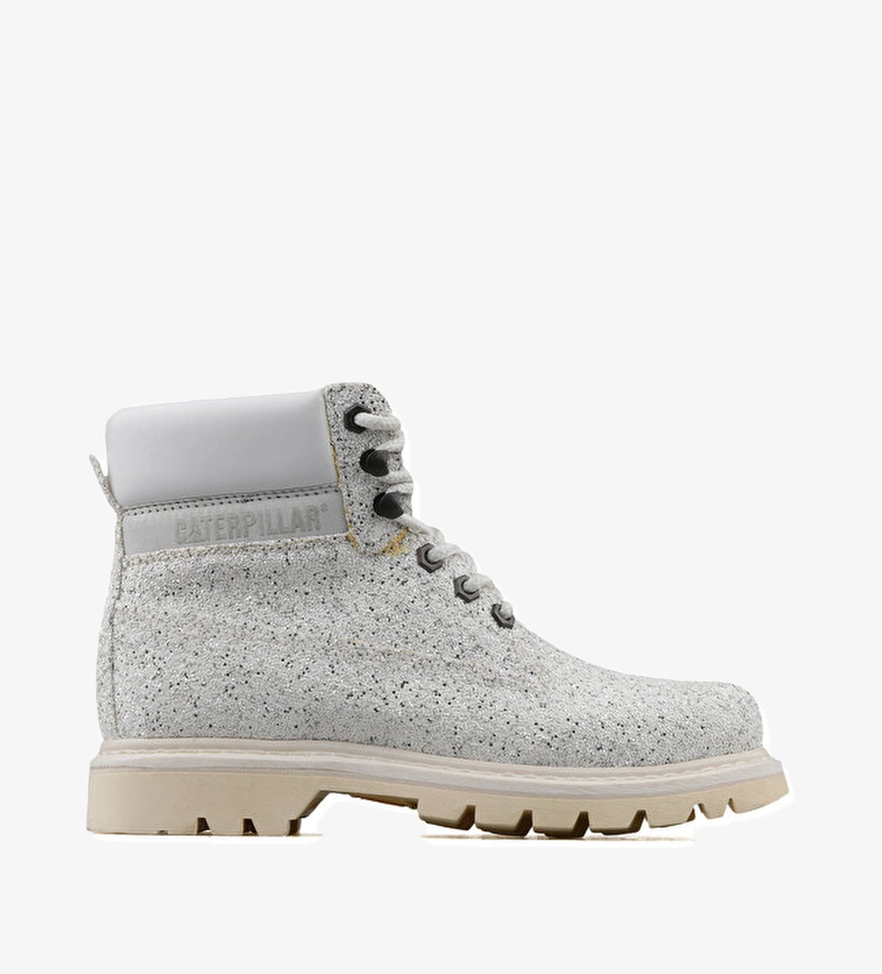 Cat Ayakkabı Bot Iridescent White Glitter - Görsel 1