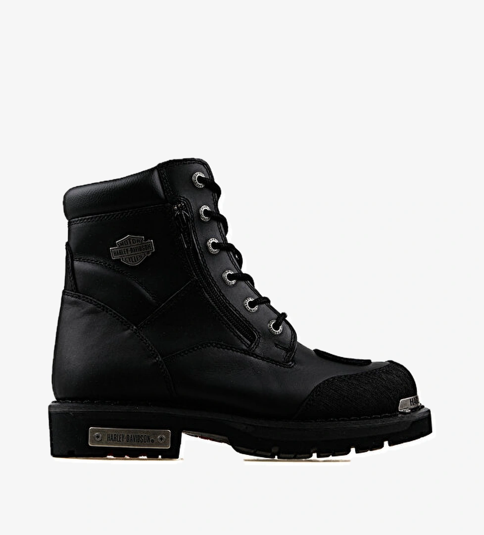 Harley Davidson Ayakkabı Bot Renshaw Black Yagli Deri