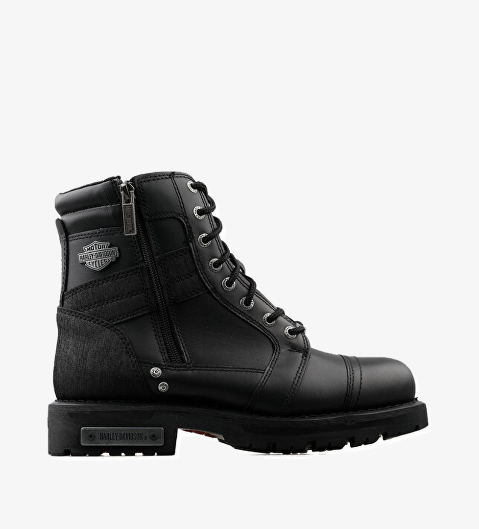 Harley Davidson Ayakkabı Bot 025M100637 Carter Black Deri - Görsel 1