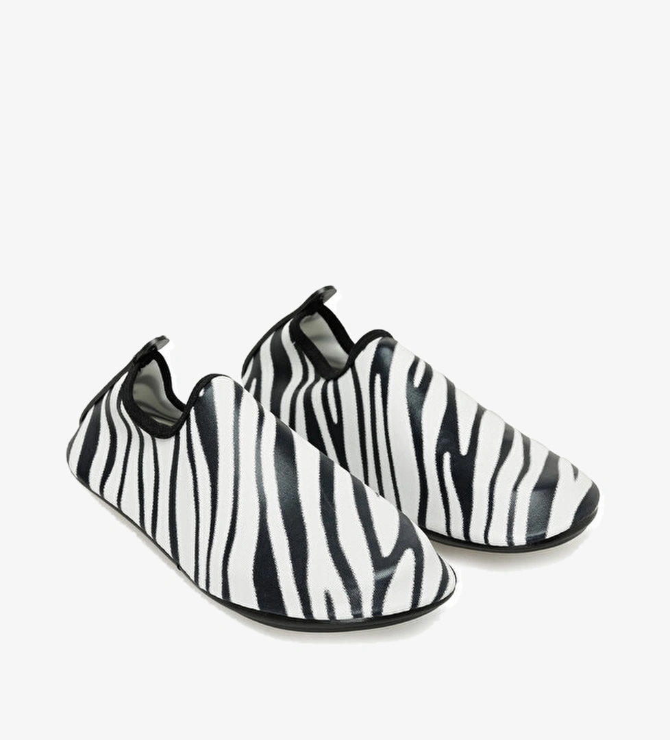 Peluche Ayakkabı Sandaletler BRIGHT ZEBRA - Görsel 1