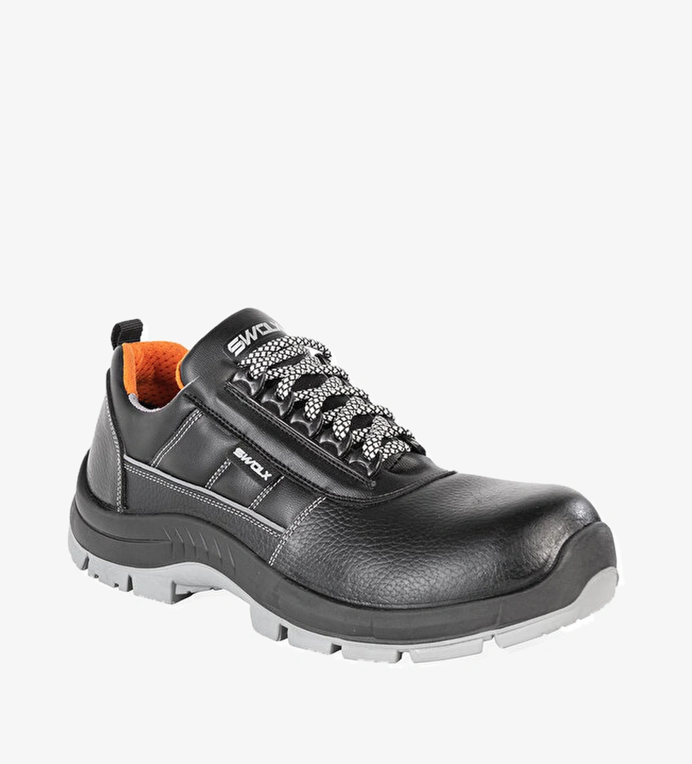 Swolx Ayakkabı İş Güvenlik Baskılı Vidala Deri-S2 - Görsel 1
