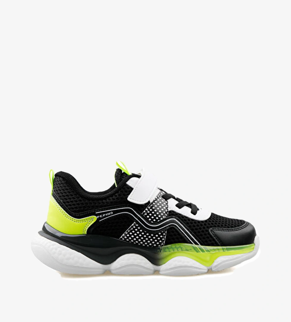 Pepino Pepino Ayakkabı Günlük FY24 1651 Sıyah Fosfor Sarı Beyaz model görseli
