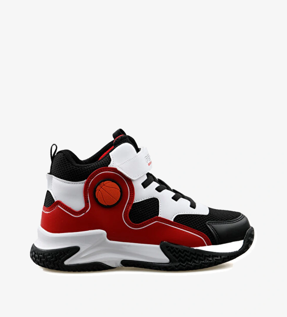 Pepino Ayakkabı Basketbol Fy24 1656 Sıyah Beyaz Kırmızı - Görsel 1