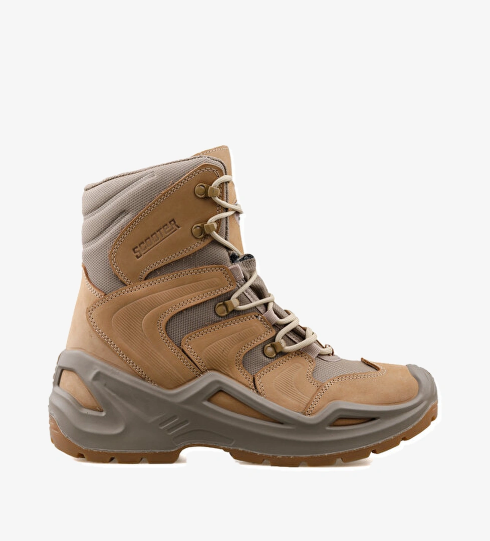 Scooter Ayakkabı Outdoor Ayakkabısı Nubuk Bej - Görsel 1