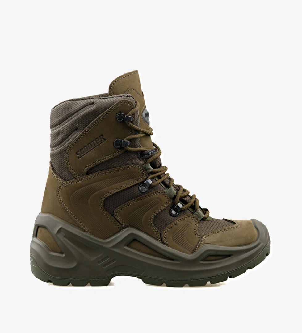 Scooter Scooter Ayakkabısı Trekking Bot ve Ayakkabıları Nubuk Haki model görseli