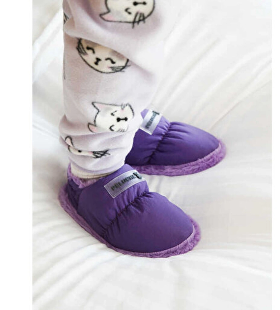 Peluche Peluche Ayakkabı Terlik Purple Parachute Child Slipper model görseli