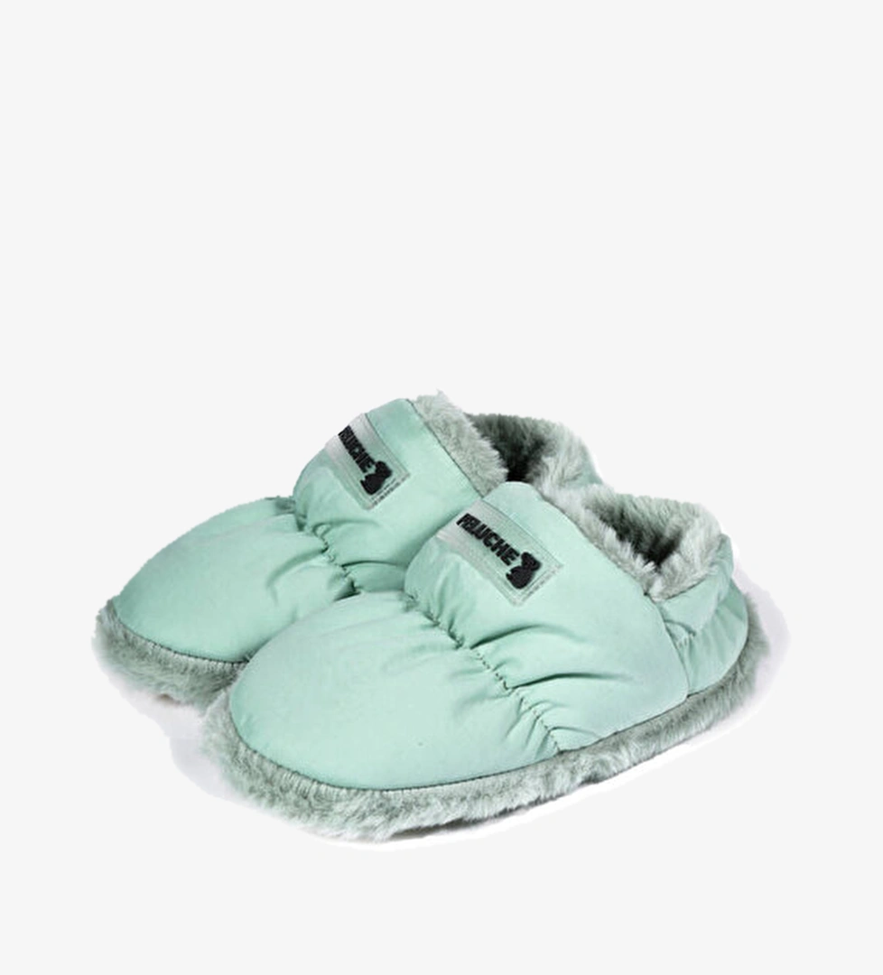 Peluche Ayakkabı Terlik Mint Green Parachute Child Slipper - Görsel 1