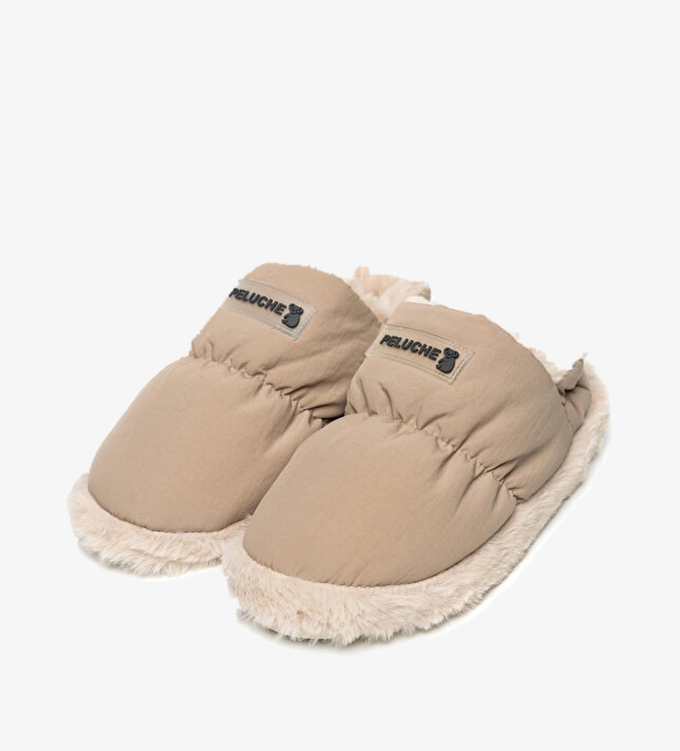 Peluche Peluche Ayakkabı Terlik Beige Parachute Women Slipper model görseli