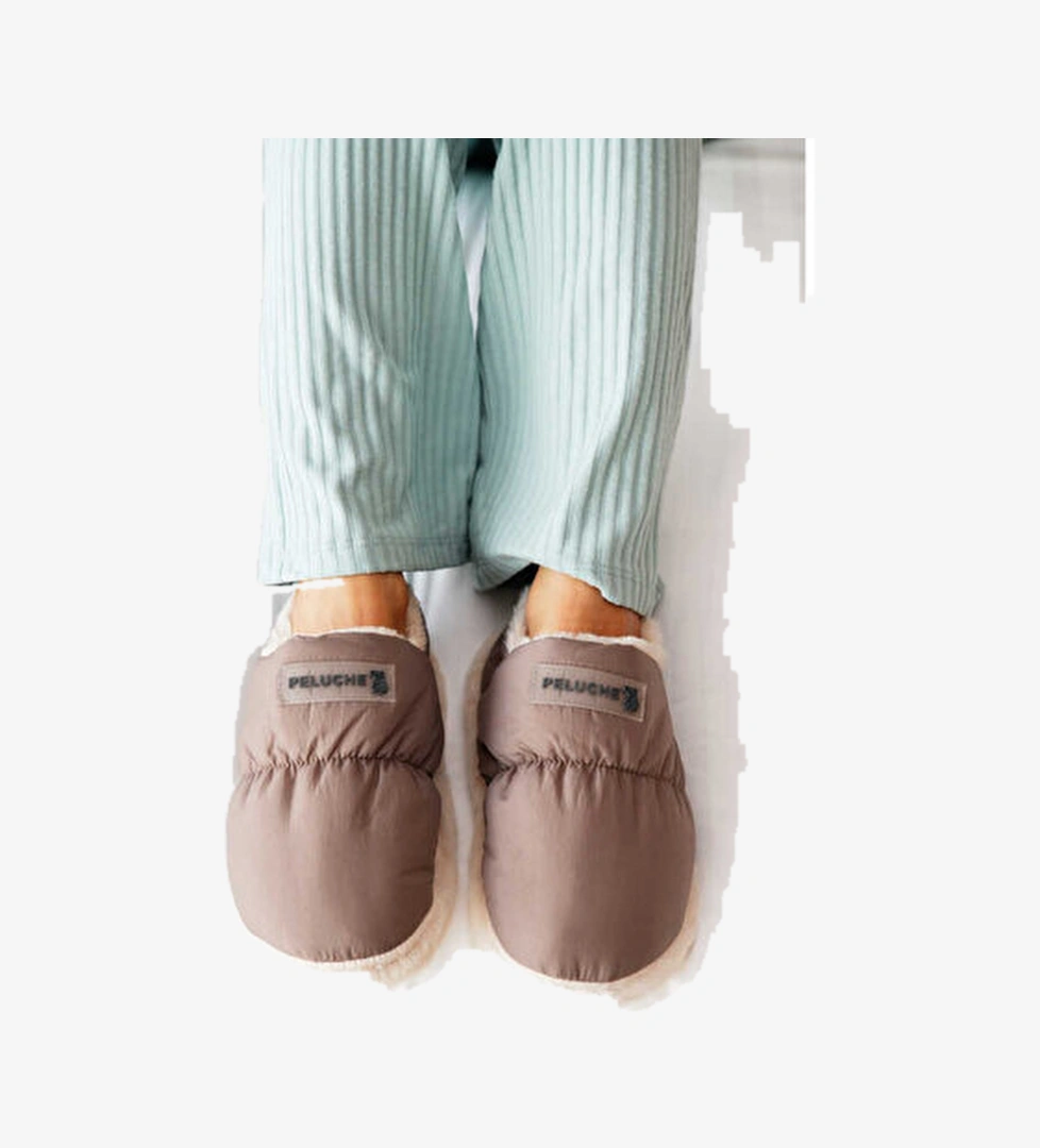 Peluche Ayakkabı Terlik Dark Plum Parachute Women Slipper