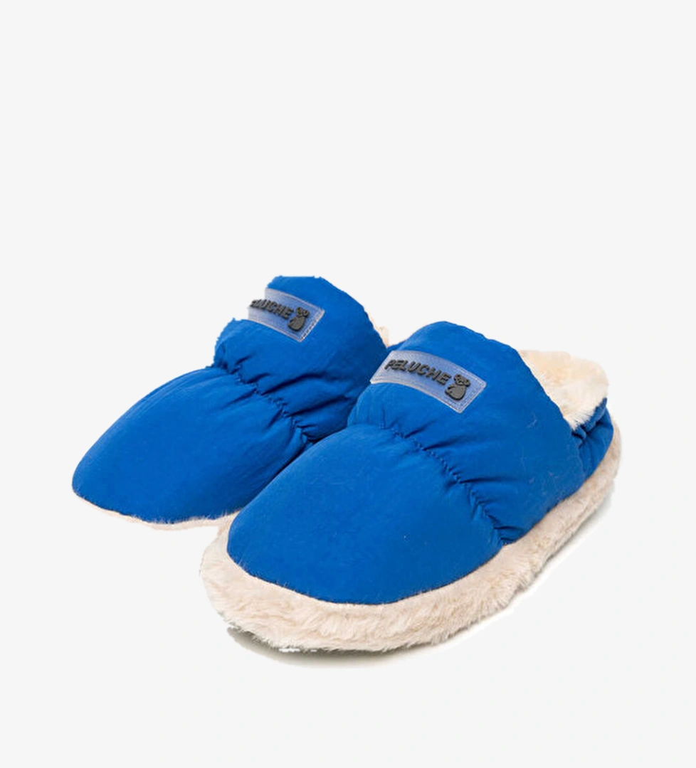 Peluche Ayakkabı Terlik Blue Parachute Women Slipper
