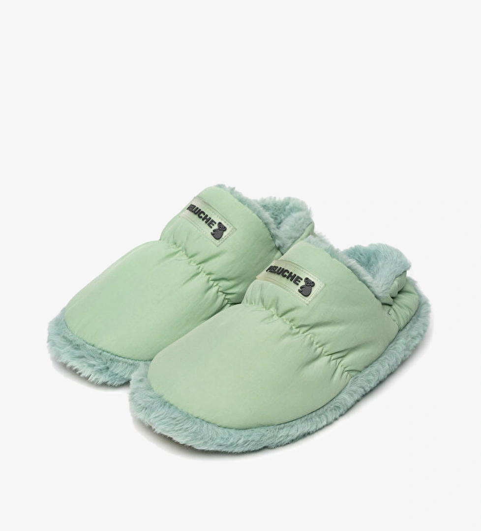 Peluche Peluche Ayakkabı Terlik Mint Green Parachute Women Slipper model görseli