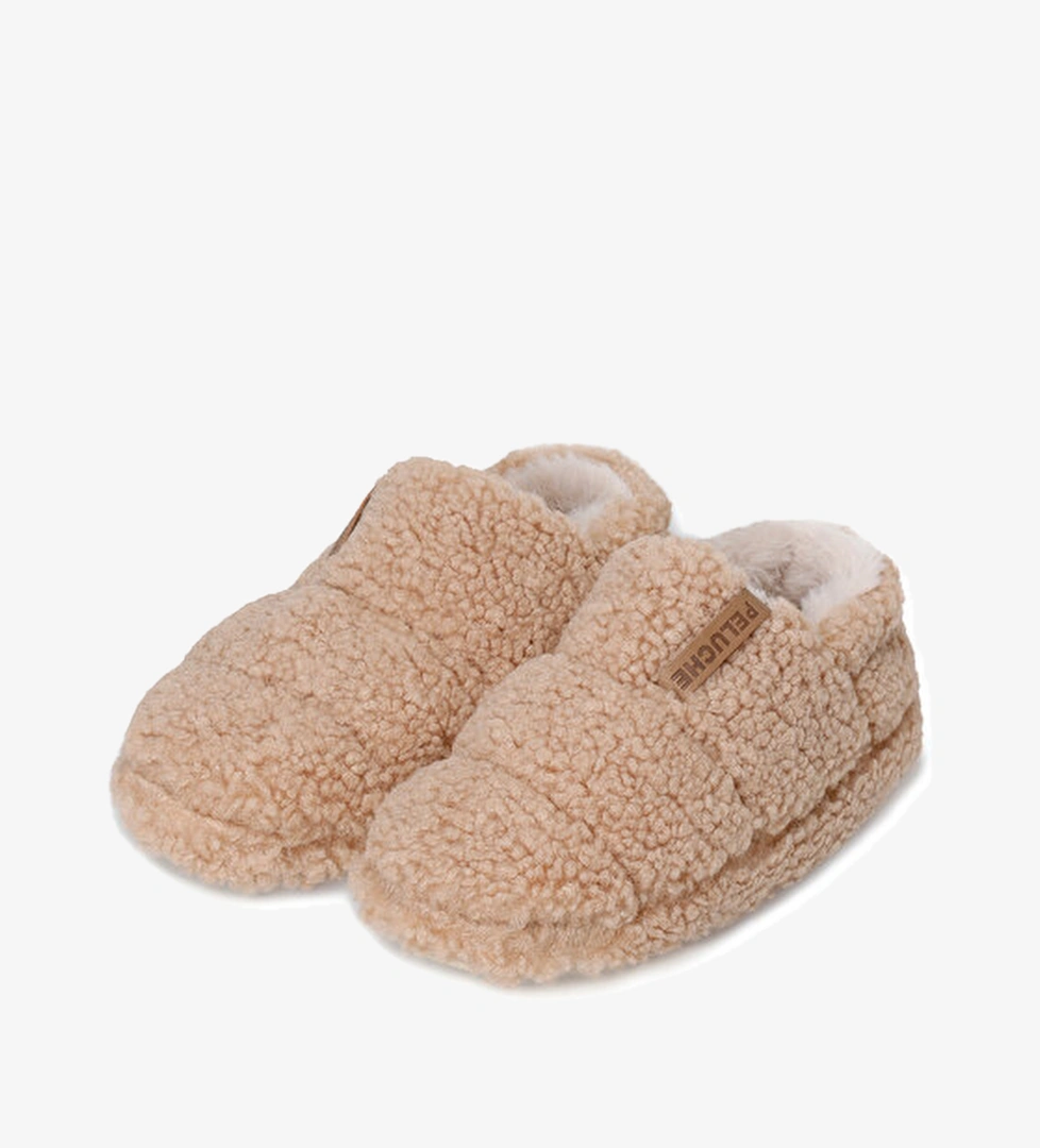 Peluche Peluche Deve Ayakkabı Terlik Tüyü Kadın Camel Panduf Teddy Ted-kcl Women Slipper model görseli