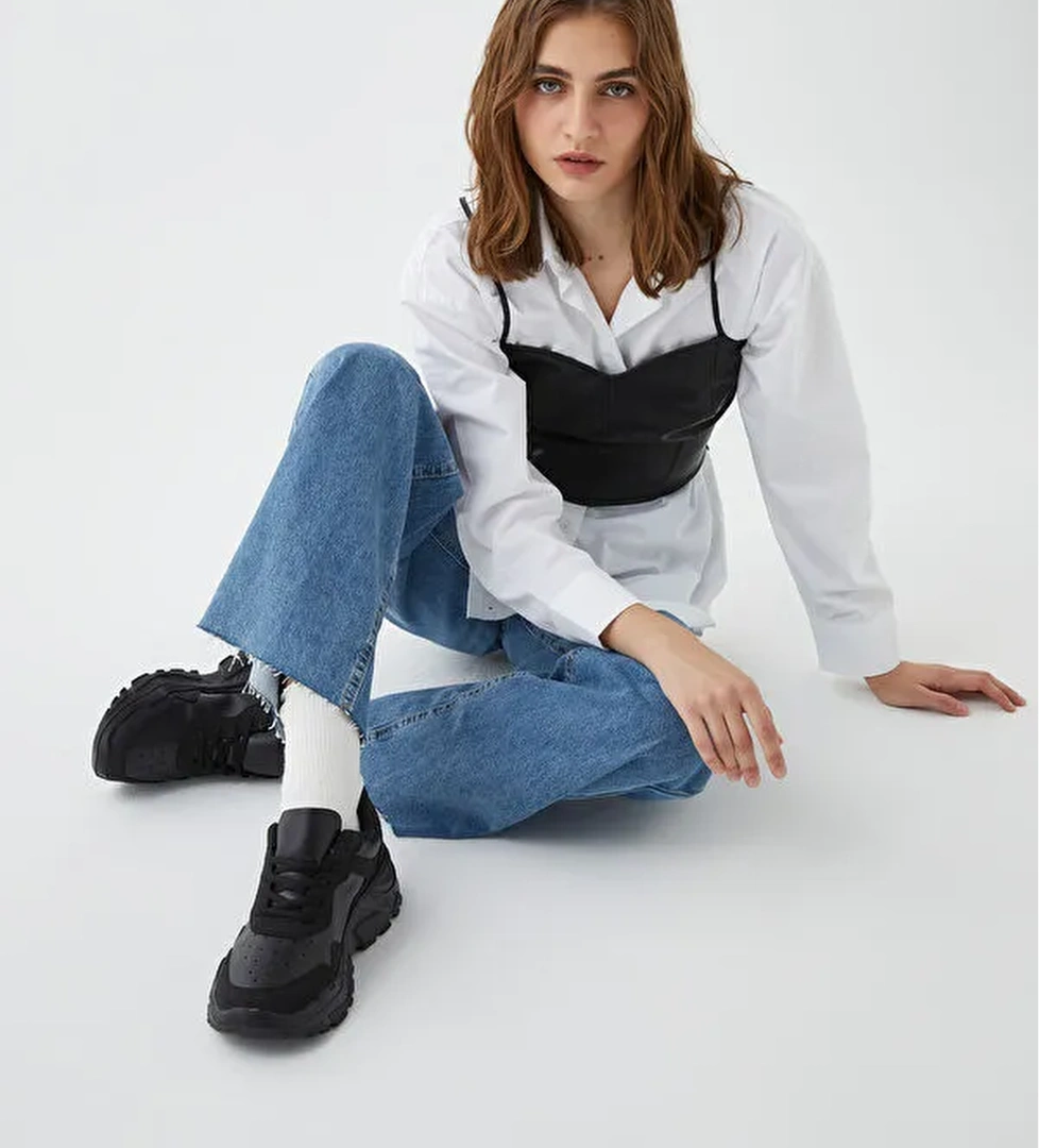 Lcw Steps Bağcıklı Kalın Taban Kadın Aktif Spor Ayakkabı model görseli