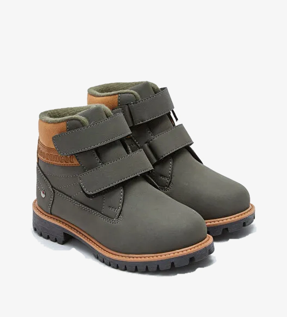 Lcw Steps Lcw Steps Haki Deri Görünümlü Cırt Cırtlı Erkek Çocuk Bot LC Waikiki'de! Haki - 1. görsel