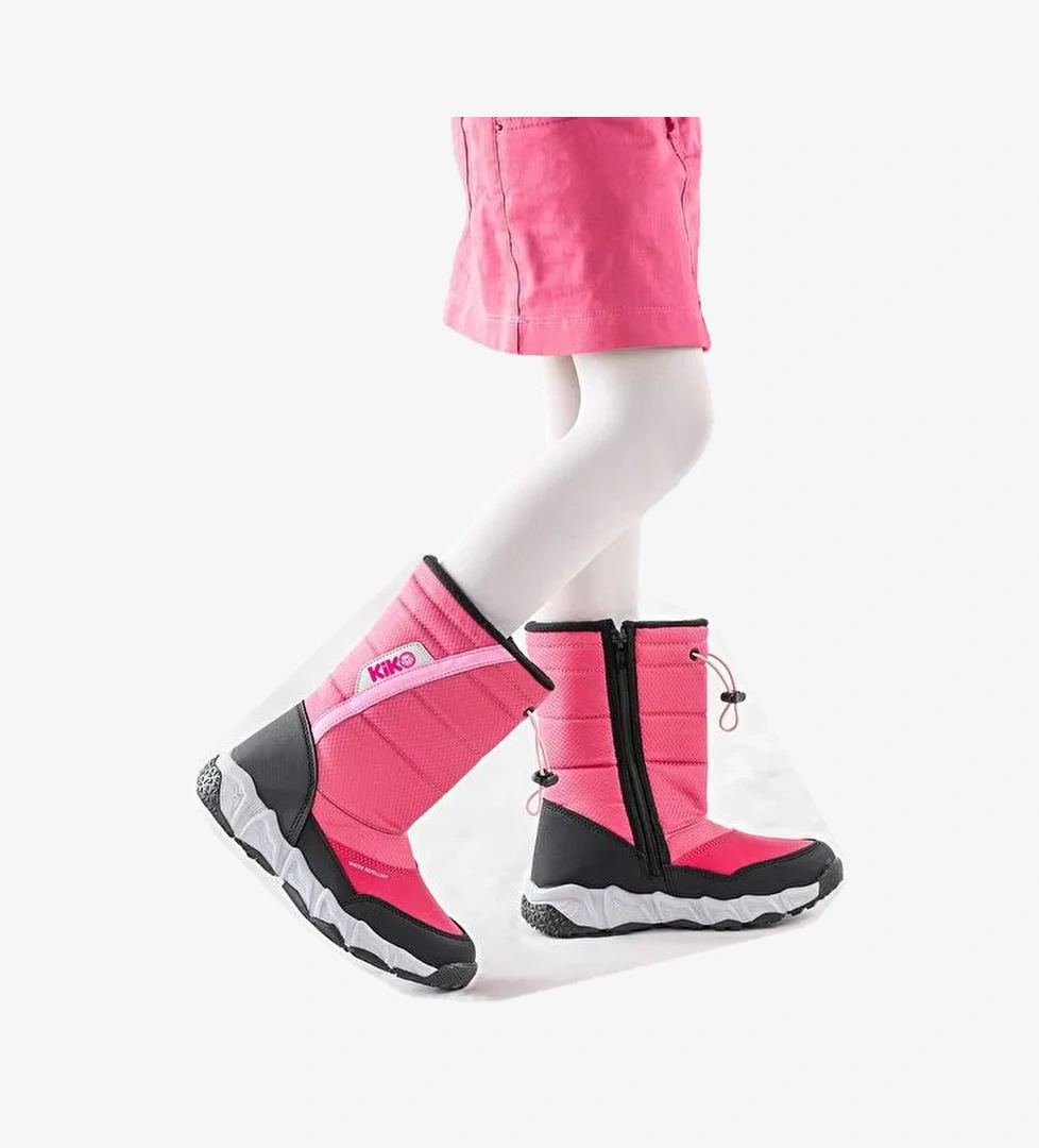 Molina Suya Dayanıklı Fermuarlı Kız/Erkek Çocuk Kar Bot Ayakkabı